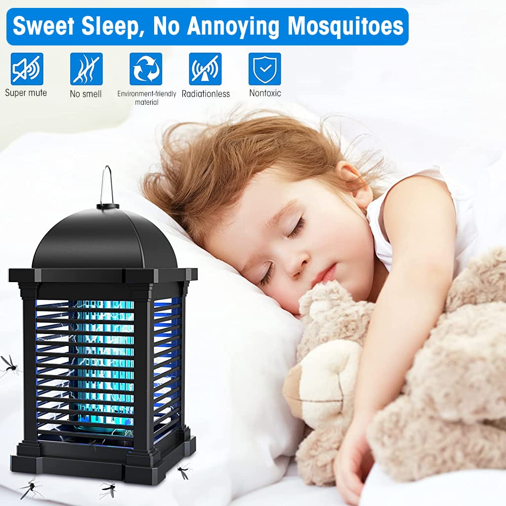 HASTHIP Mosquito Killer Lamp with 120cm Power Cord, 1800V 11W Insect Killer Machine, Hanging Electric Bug Zapper for Home Restaurants, Hotels & Offices, Insect Control for All Common Flies HASTHIP Mosquito Killer Lamp with 120cm Power Cord, 1800V 11W Insect Killer Machine, Hanging Electric Bug Zapper for Home Restaurants, Hotels & Offices, Insect Control for All Common Flies